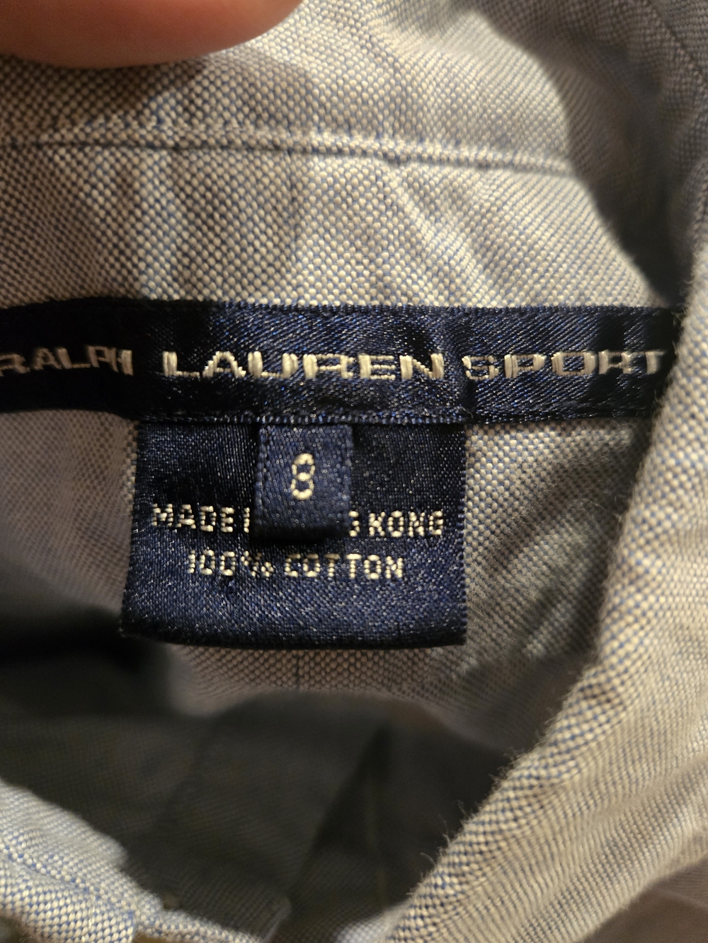 Ralph Lauren Light Blue Sleeveless Button-Down Tank - Picture 3 of 3